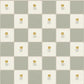 Flora Vintage Check in Sage wallpaper.