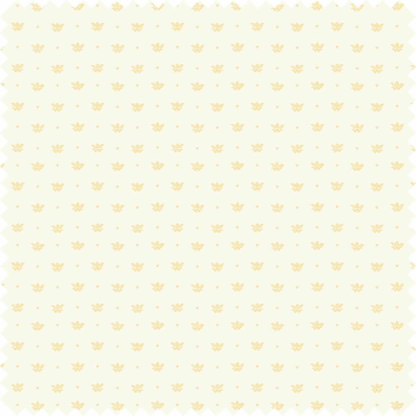 Floeret Sheer Fabric Fabric in Cream/Yellow