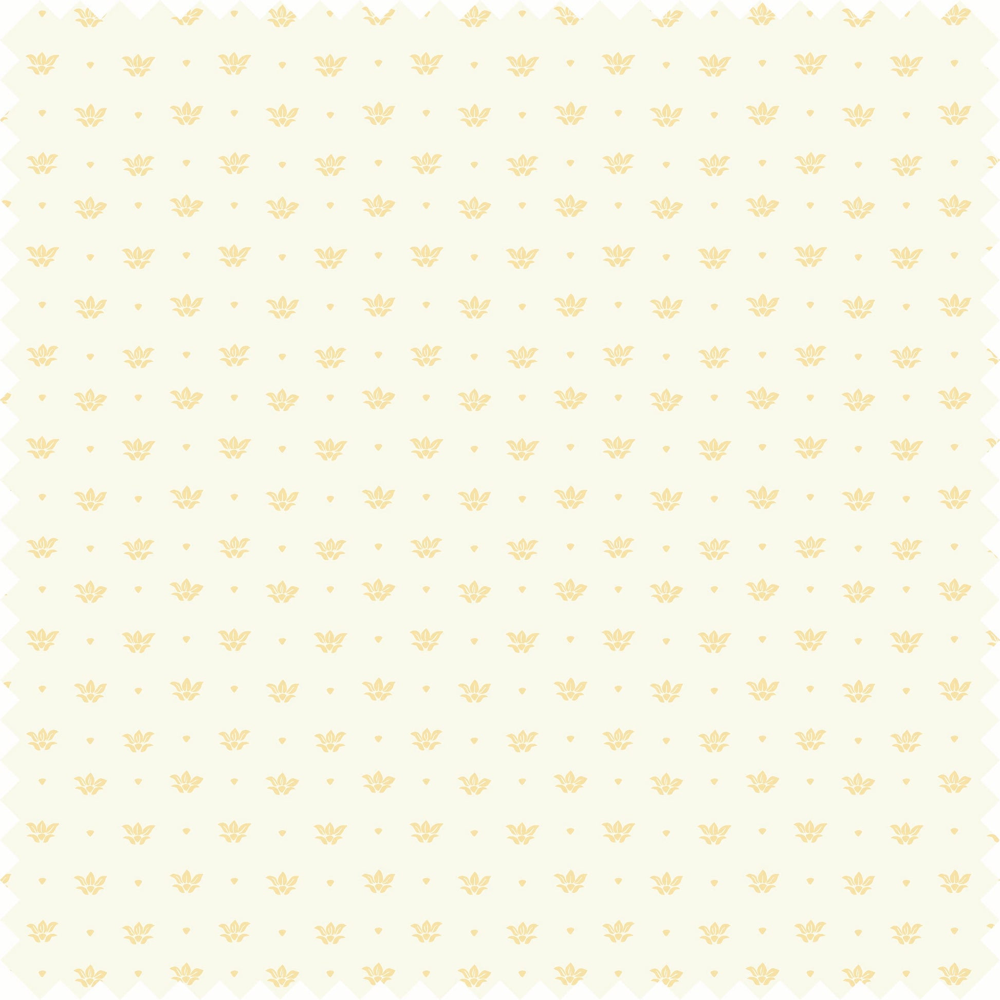 Floeret Sheer Fabric Fabric in Cream/Yellow