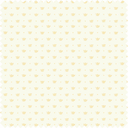 Floeret Sheer Fabric Fabric in Cream/Yellow