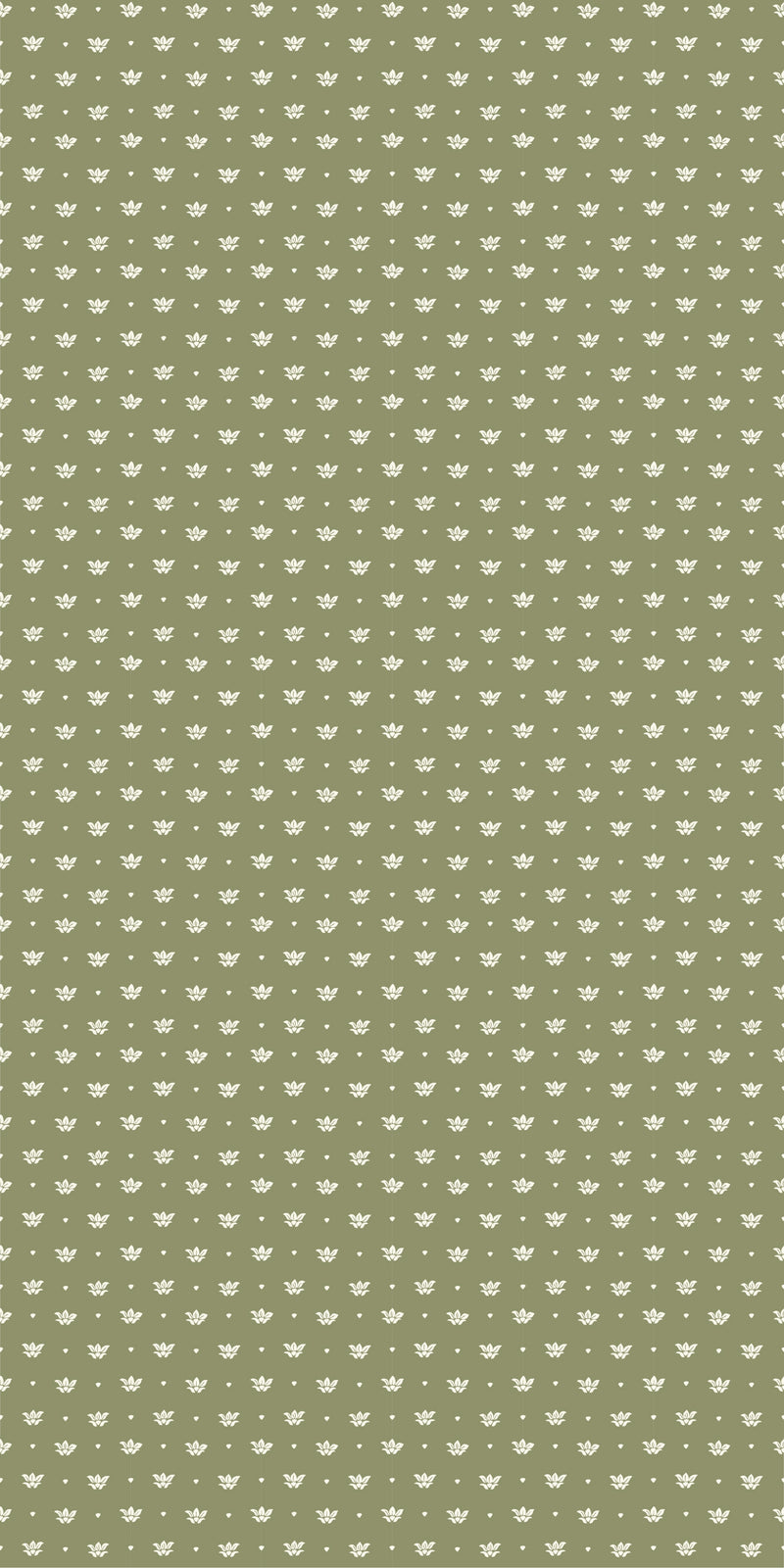 Floret in Olive/Cream color