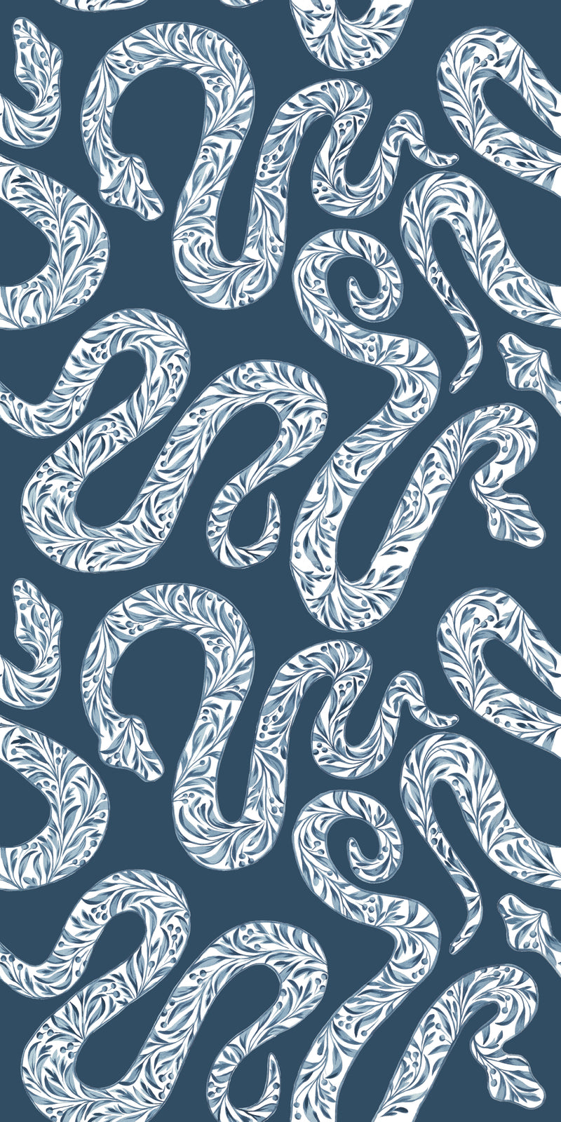 Garden Snake in Dark Blue color