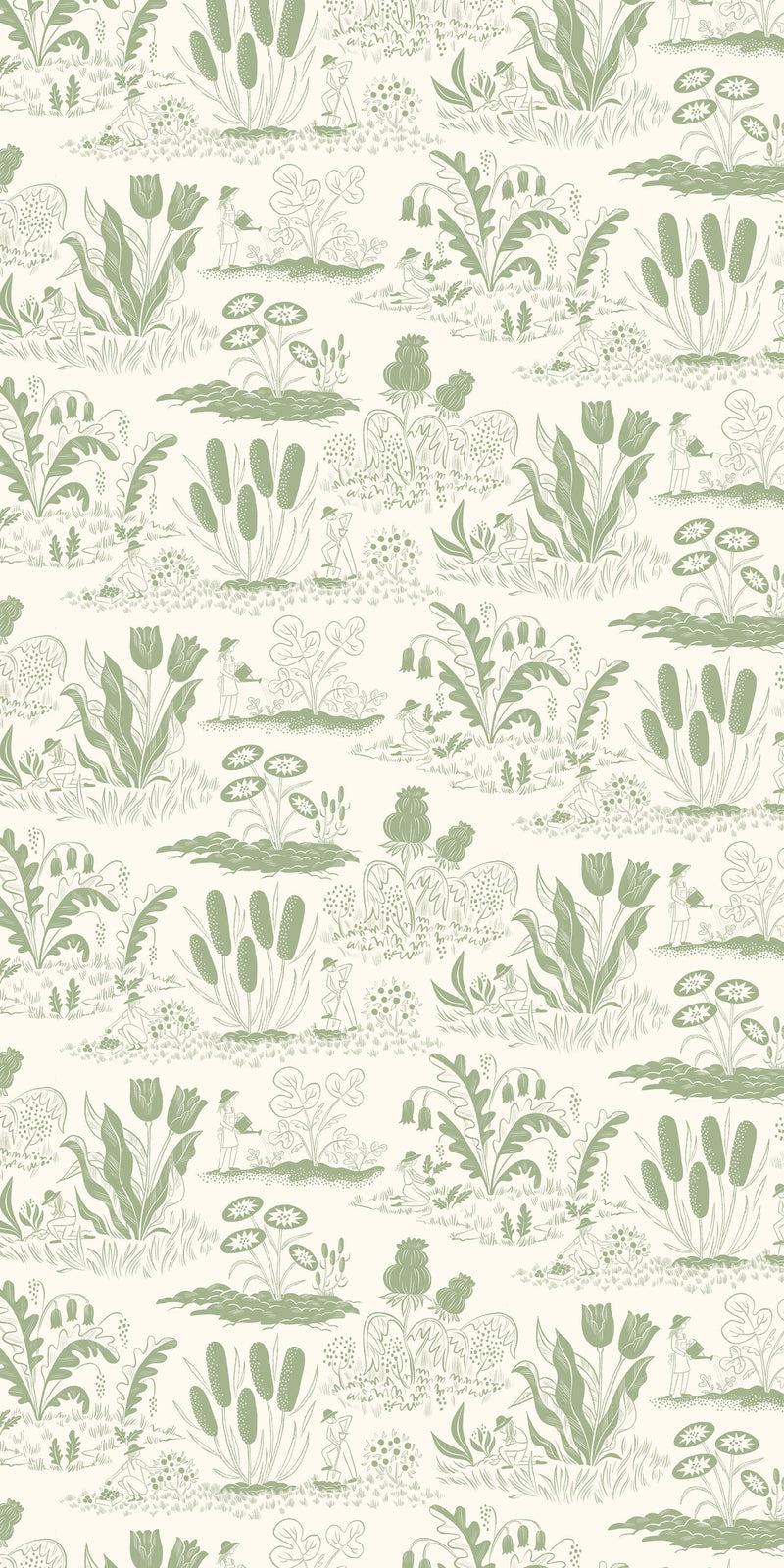 Gardeners in Cream/Green color