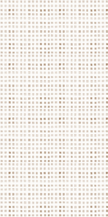Image of Geo Grid in Neutral Wallpaper