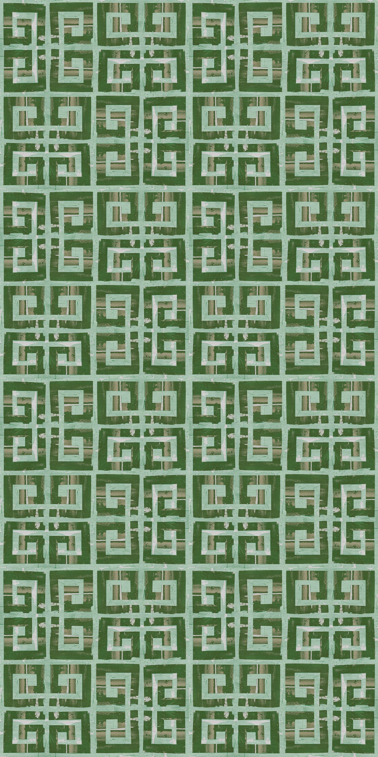 Greek Key Tile/Flooring in Sea