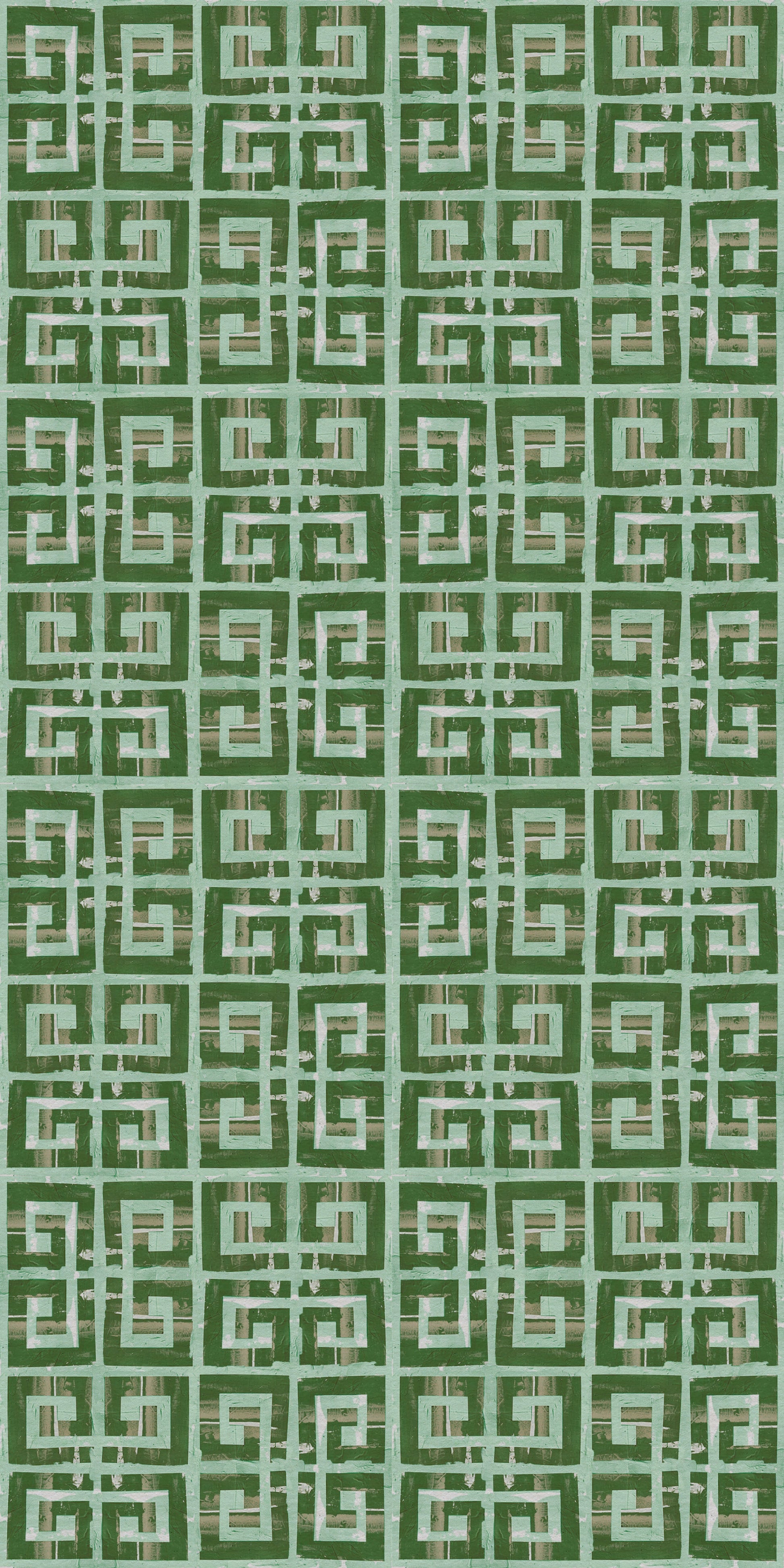 Greek Key Tile/Flooring in Sea