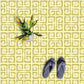 Greek Key Tile/Flooring in Limelight
