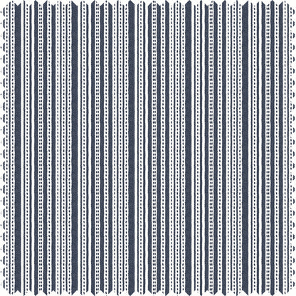 Harbor Stripe Fabric in Navy