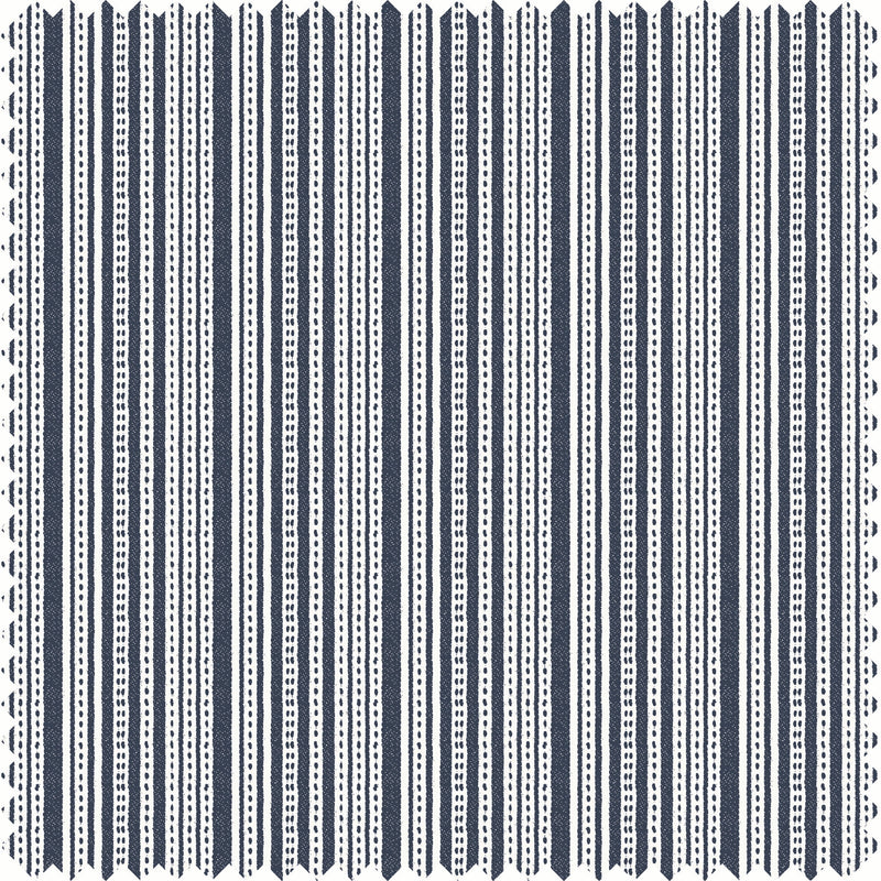 Harbor Stripe Fabric in Navy color