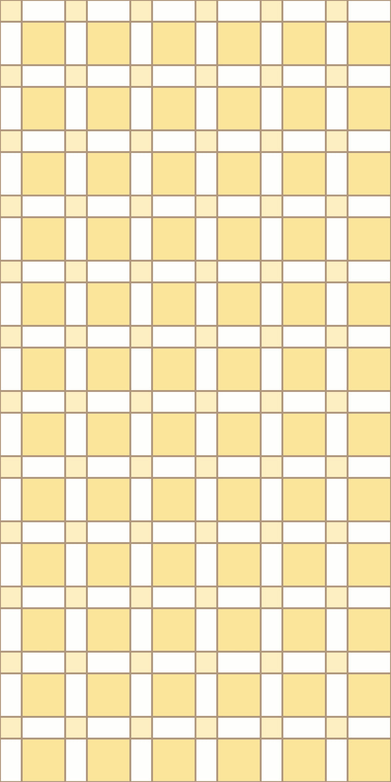 Heritage Check Tile Decal in Canary color