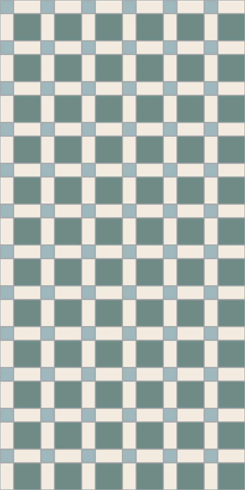 Heritage Check Tile Decal in Lake Blue color