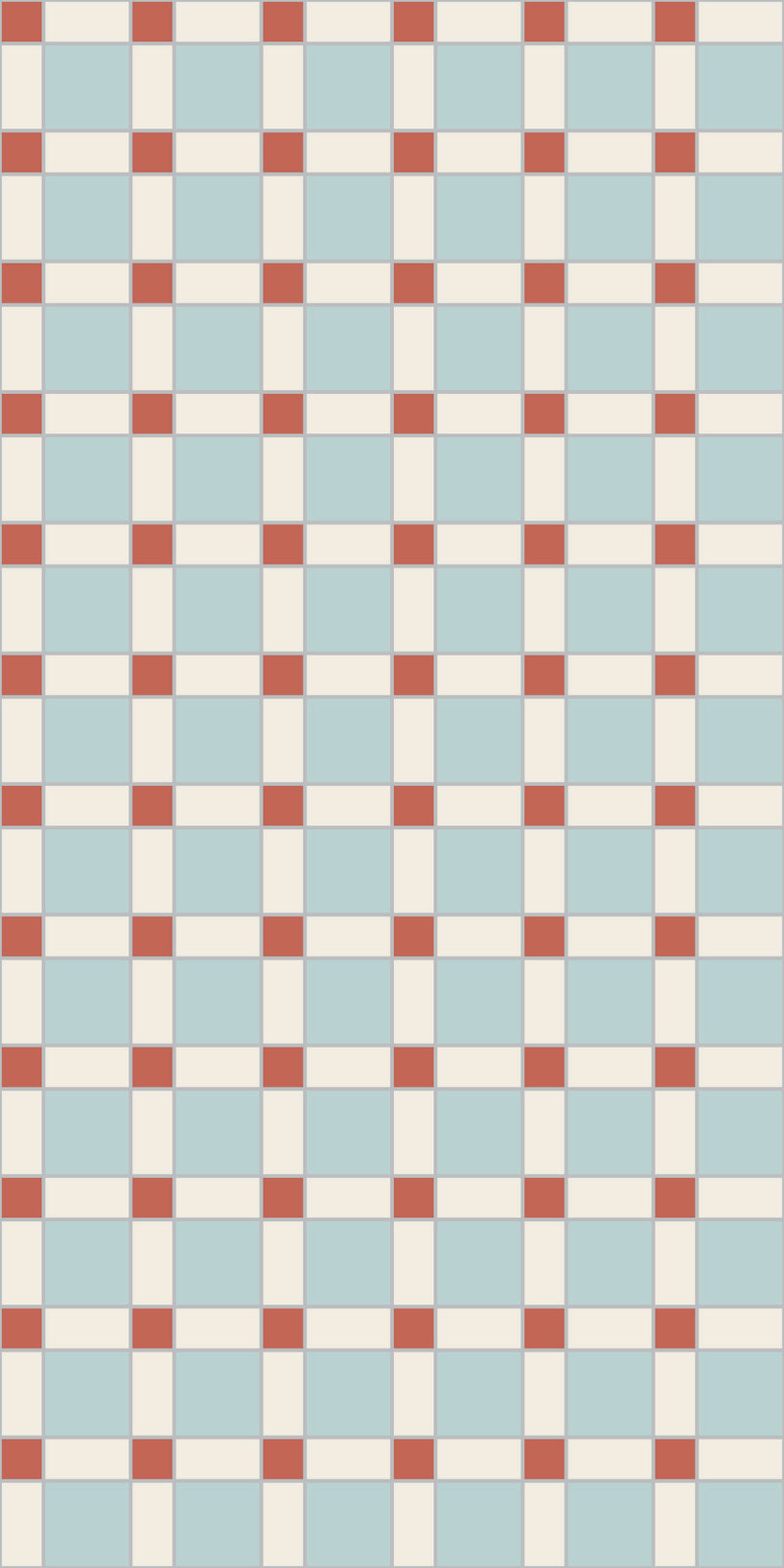 Heritage Check Tile Decal in Multi color