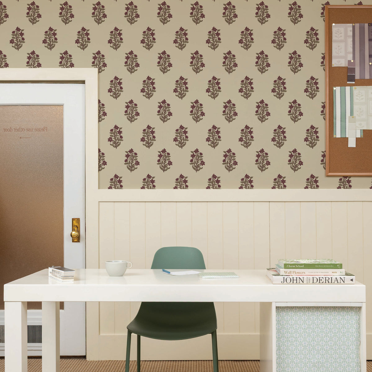 Image of Heritage Floral Wallpaper in Parchment