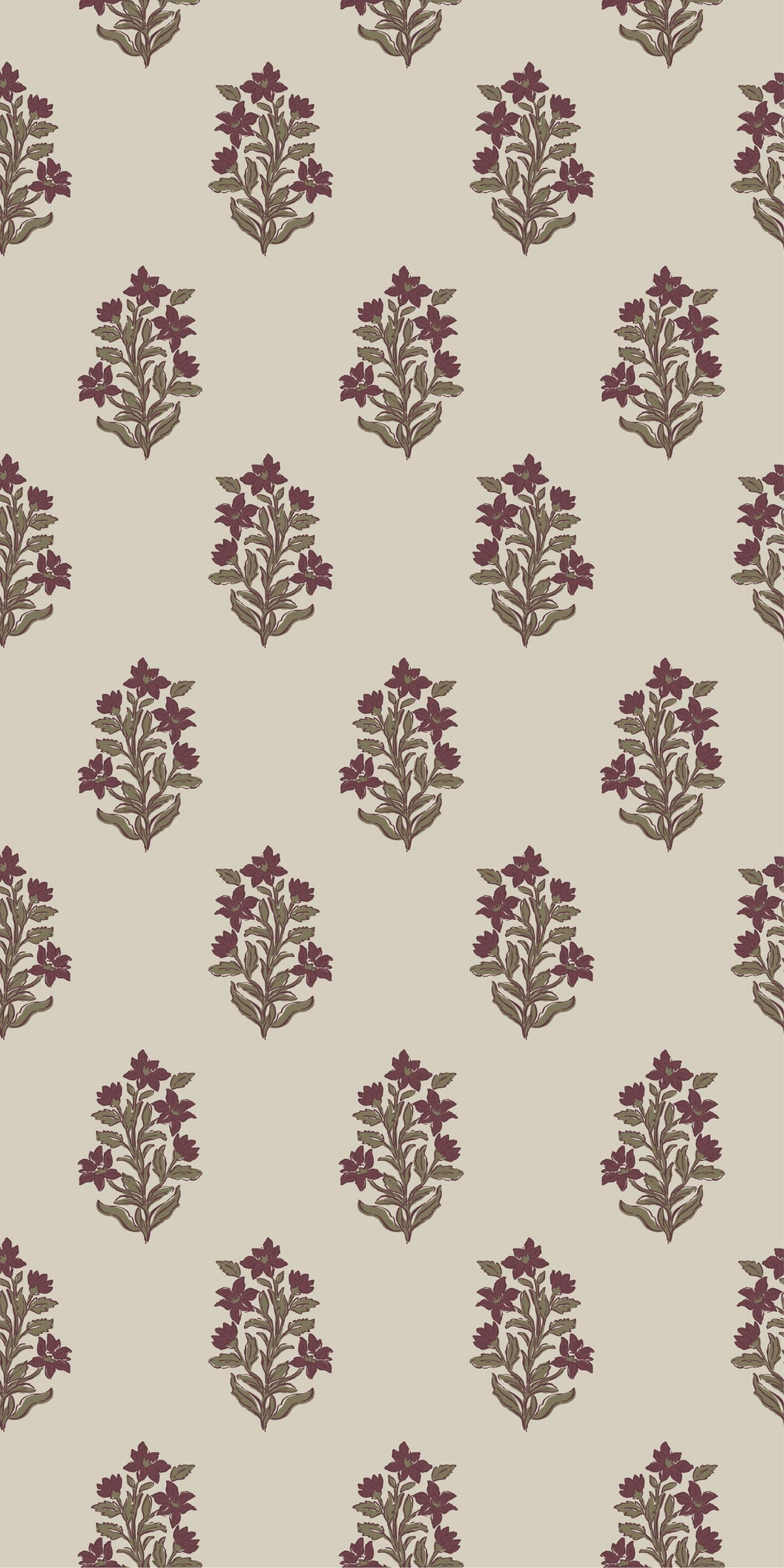 Image of Heritage Floral Wallpaper in Parchment