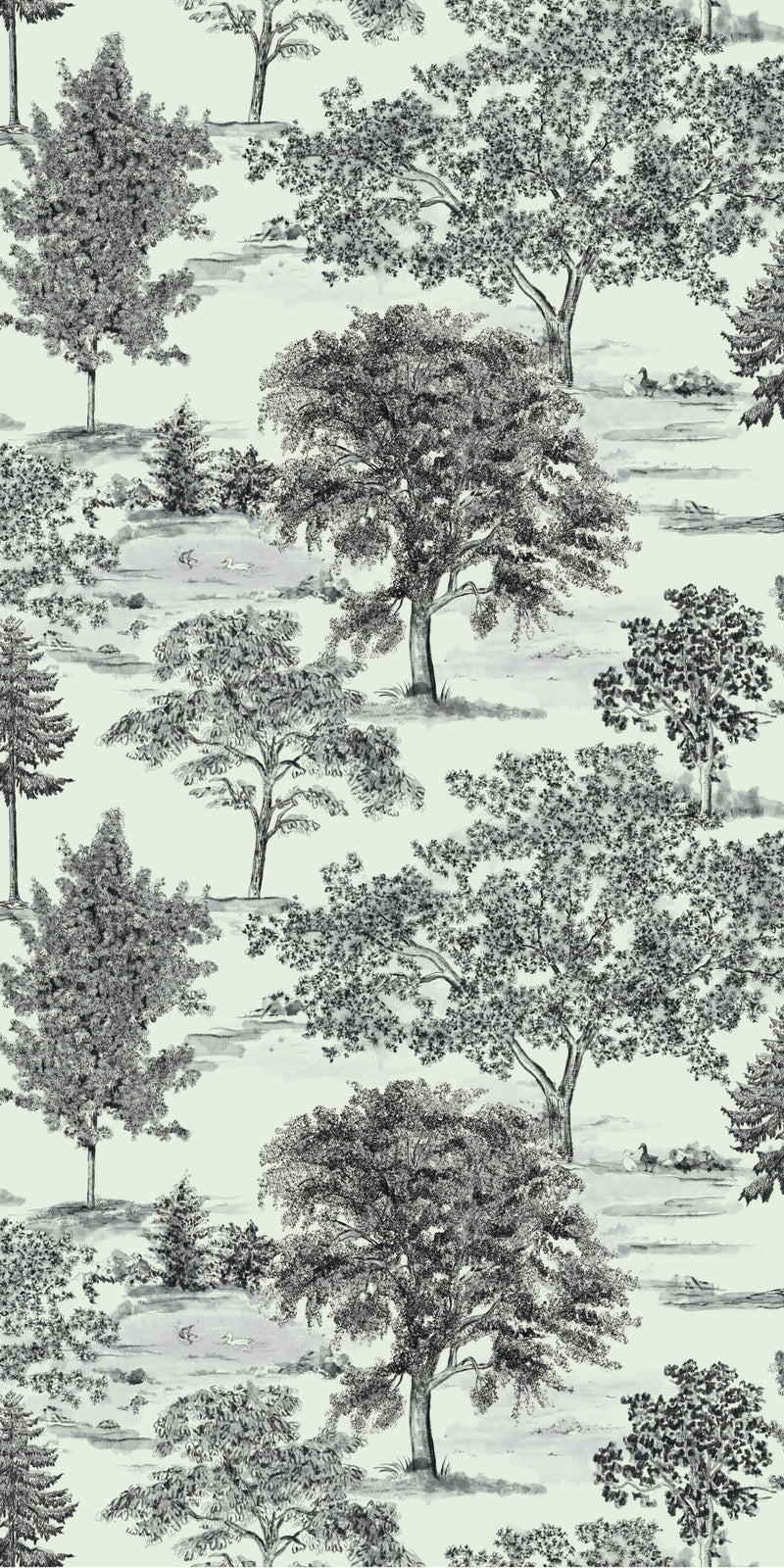 Heritage Toile in Black and White A color
