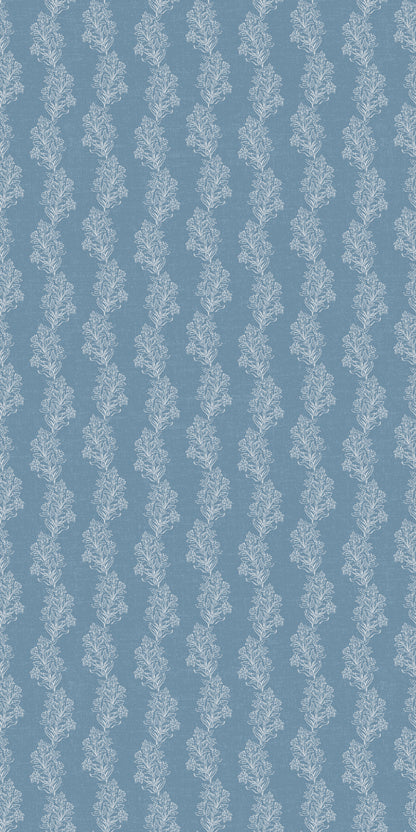 Image of Heritage Vine in Chambray Wallpaper