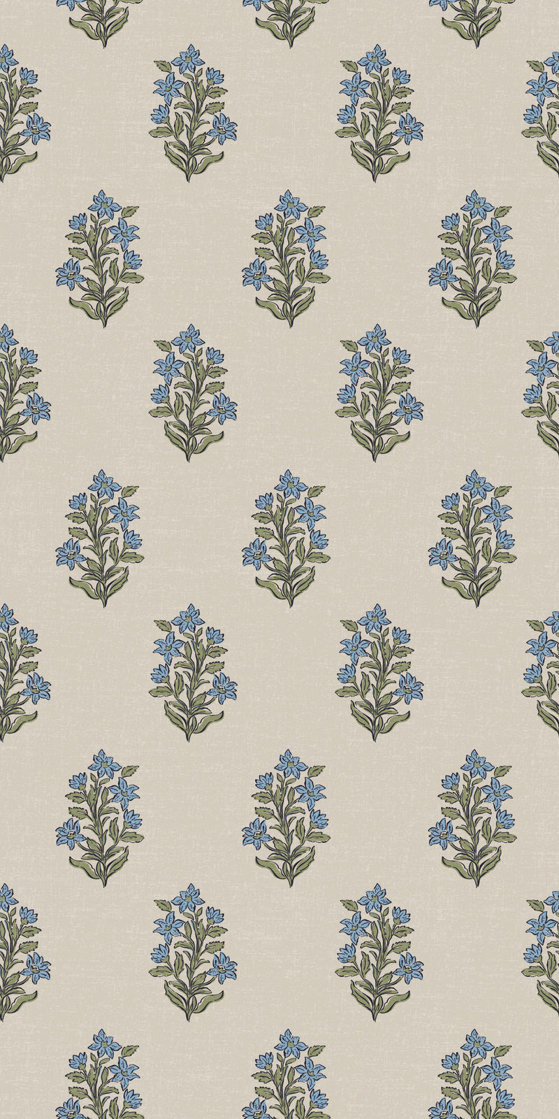 Heritage Floral in Blue/Green color