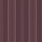 Image of Heritage Stripe in Dark Plum Wallpaper