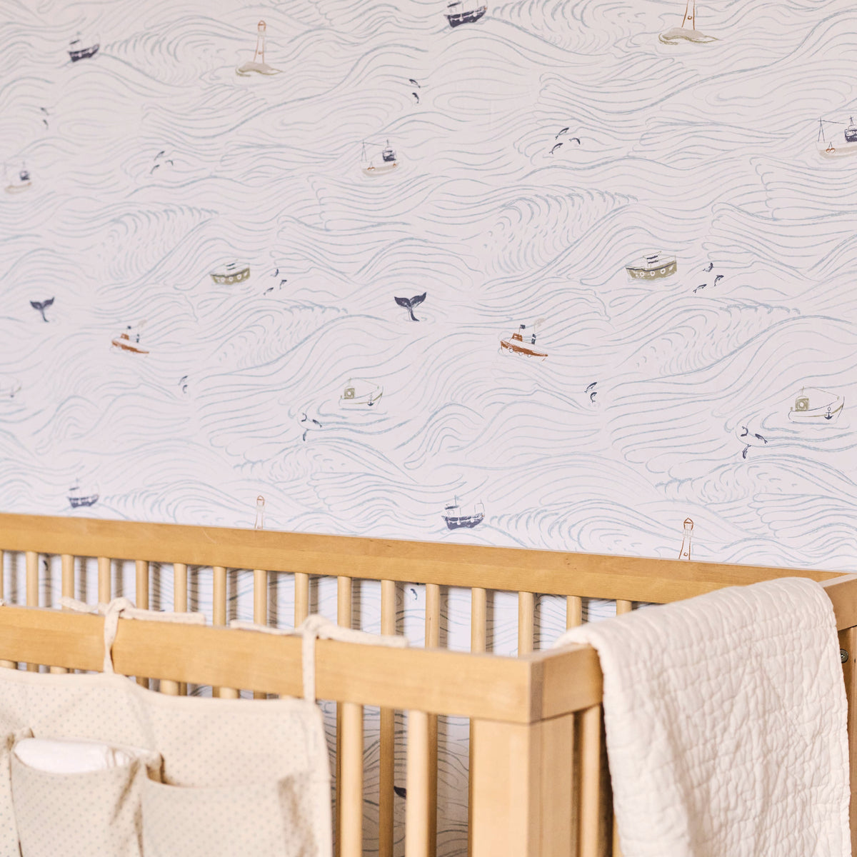 High Seas Wallpaper in Blue