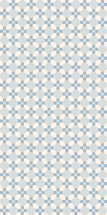 Image of Honeycomb Tuile in Powder Wallpaper