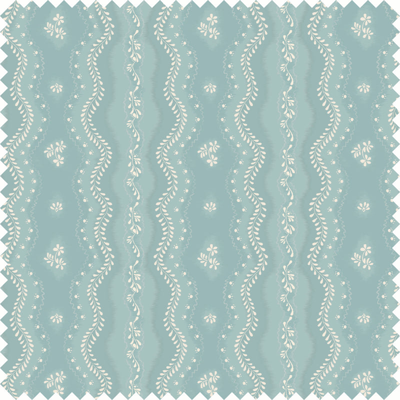Idlewild Sheer Fabric in Sky Blue color