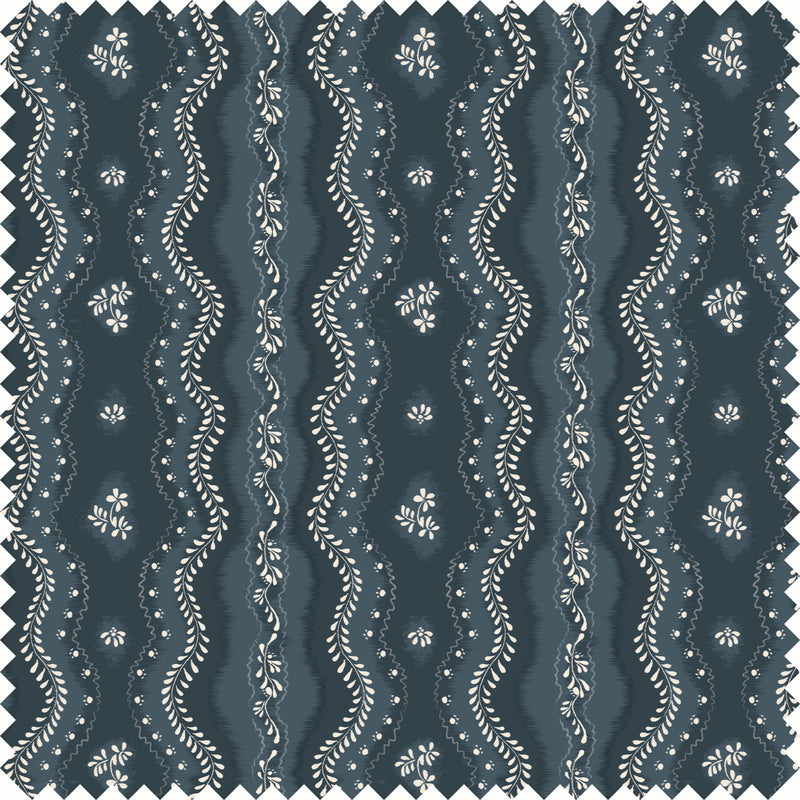 Idlewild Fabric in Deep Blue color
