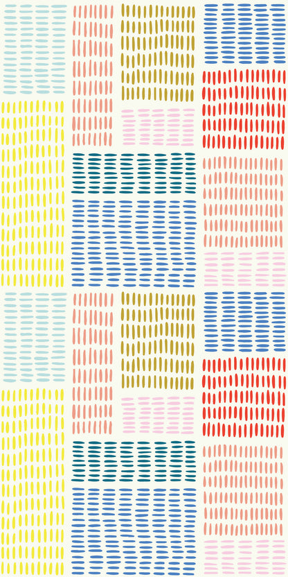 Image of In Stitches in Multi Wallpaper