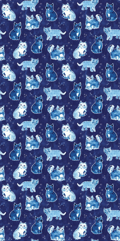 Image of Indigo Cats in Indigo wallpaper