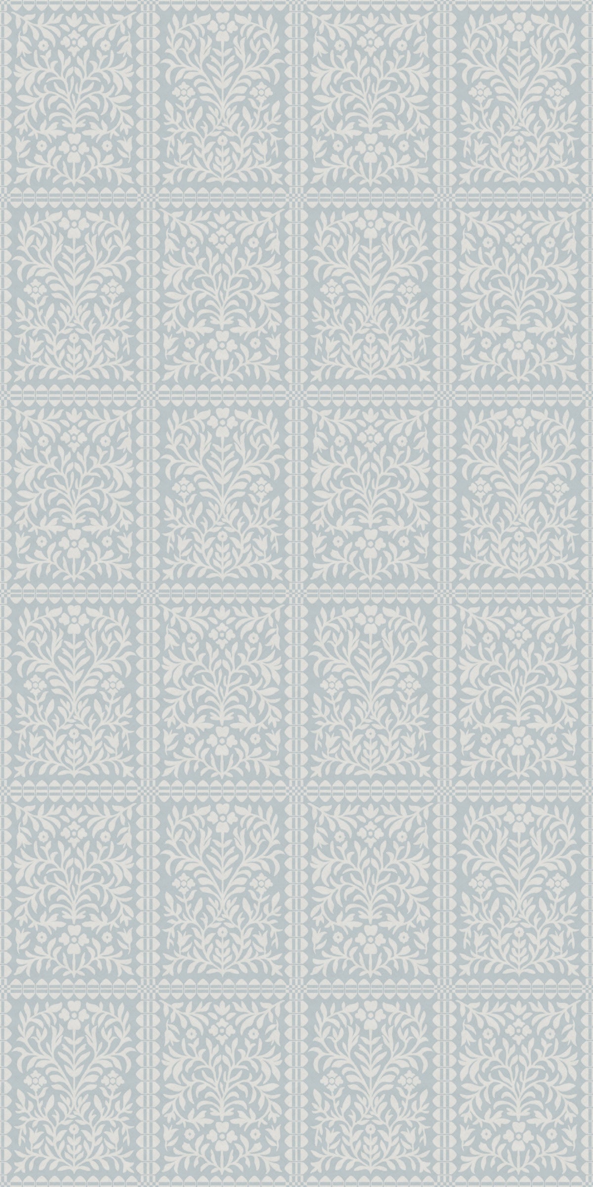 Keepsake Coverlette Wallpaper in Blue