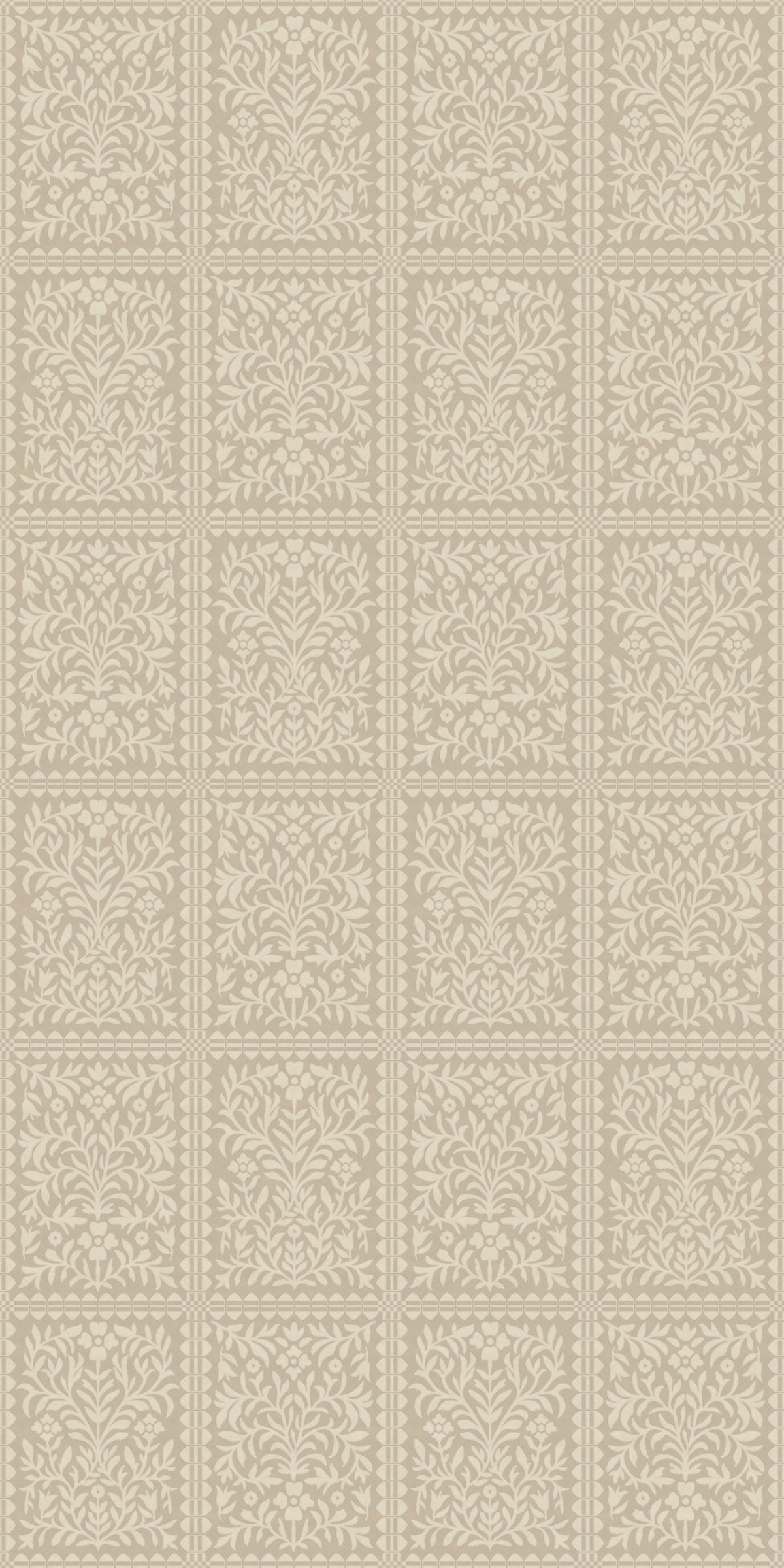 Keepsake Coverlette Wallpaper in Tan, image 6