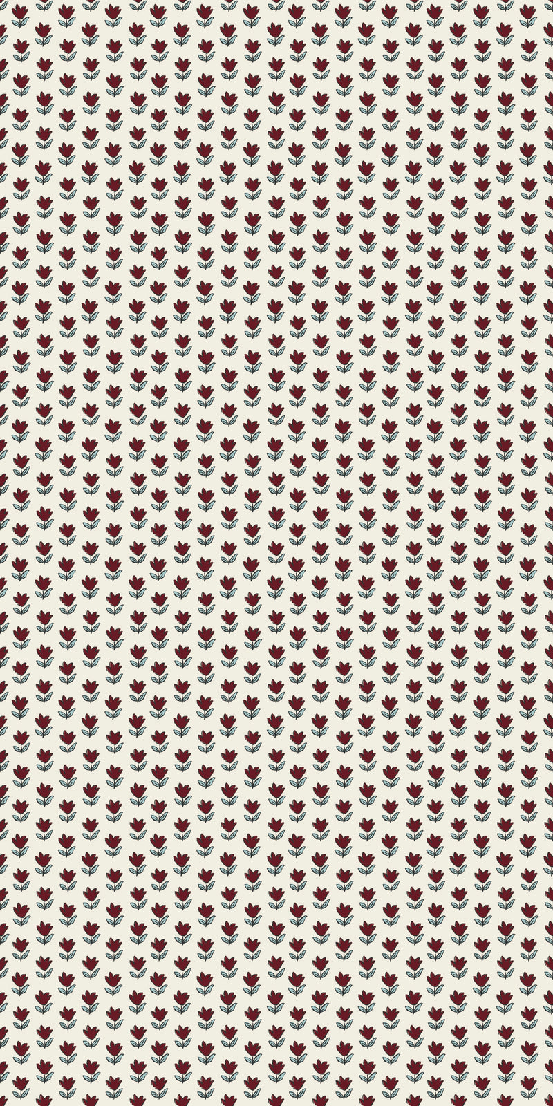 Little Bloom in Burgundy color