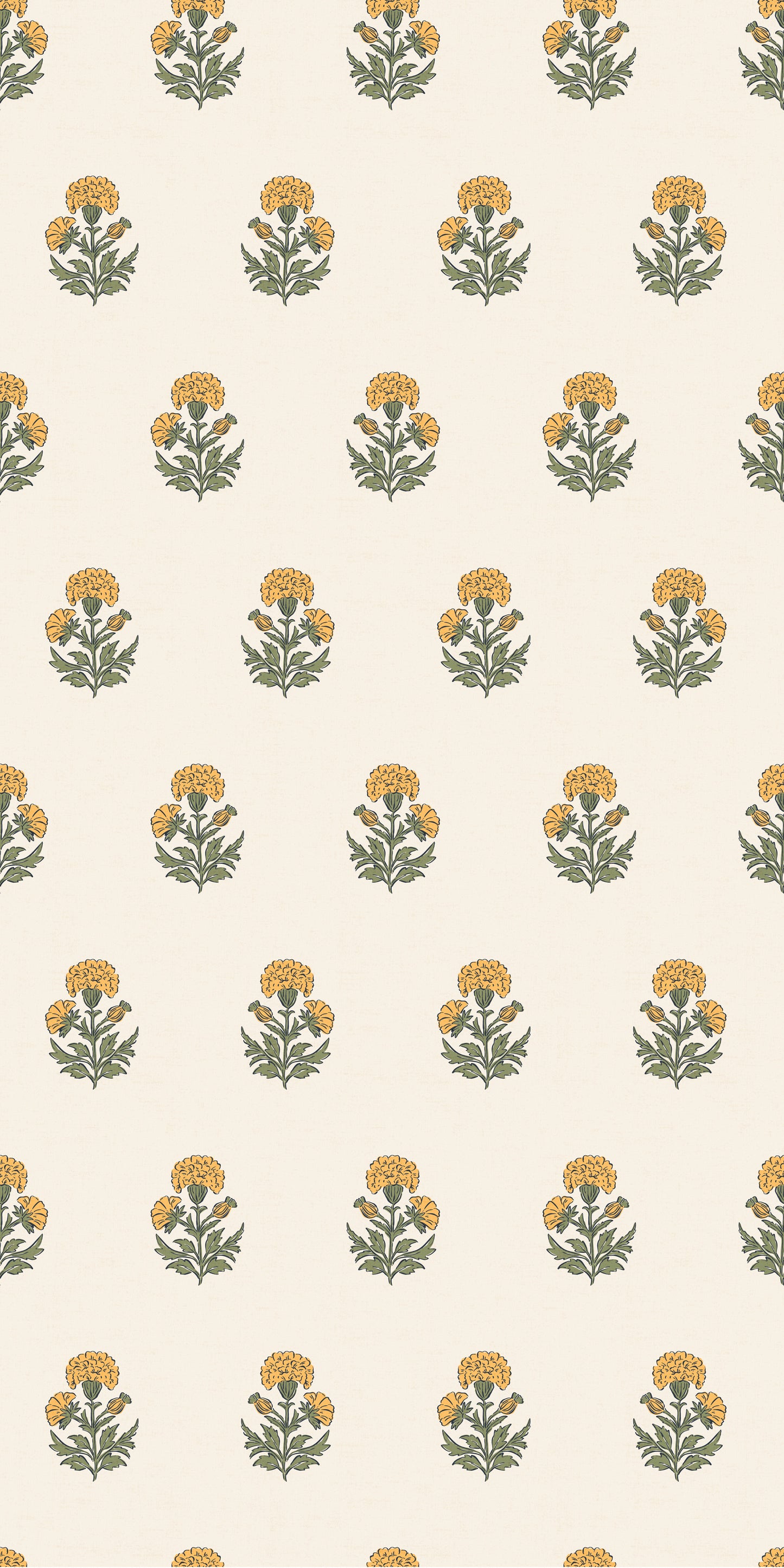 Marigold Block Print