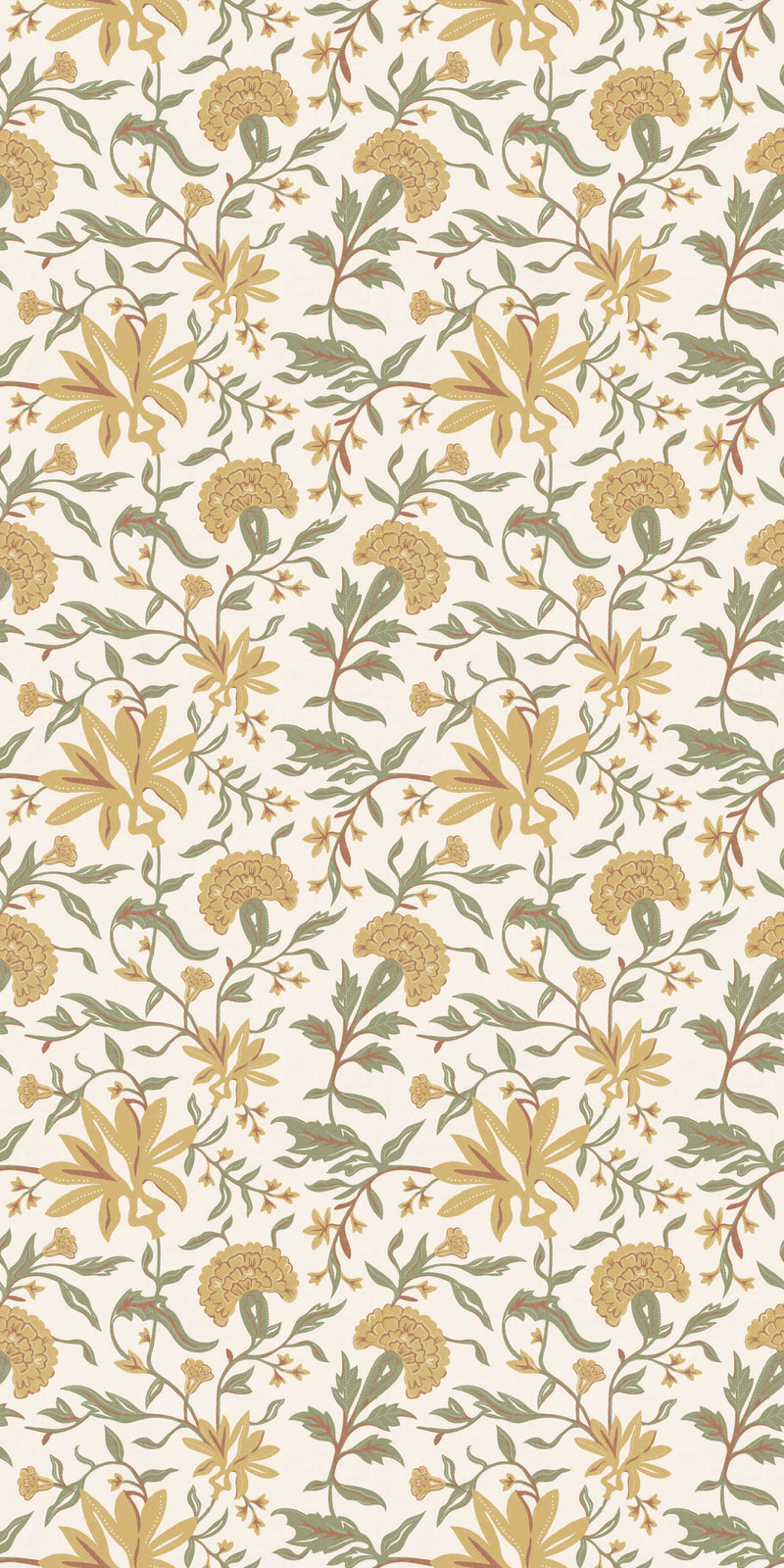Market Floral in Marigold color