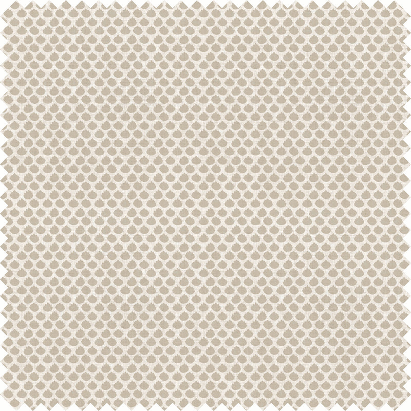 Markham Sheer Fabric in Cream/Mushroom color