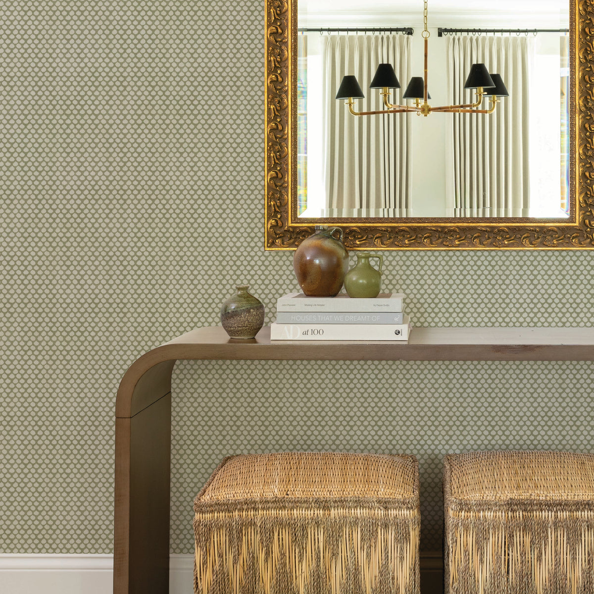 Markham Linen Fabric in Moss