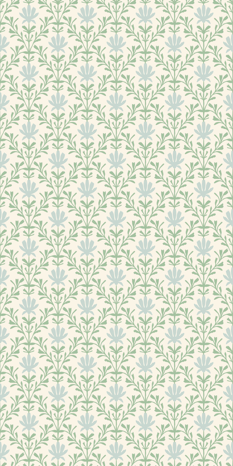 Mist Floral in Antique White color