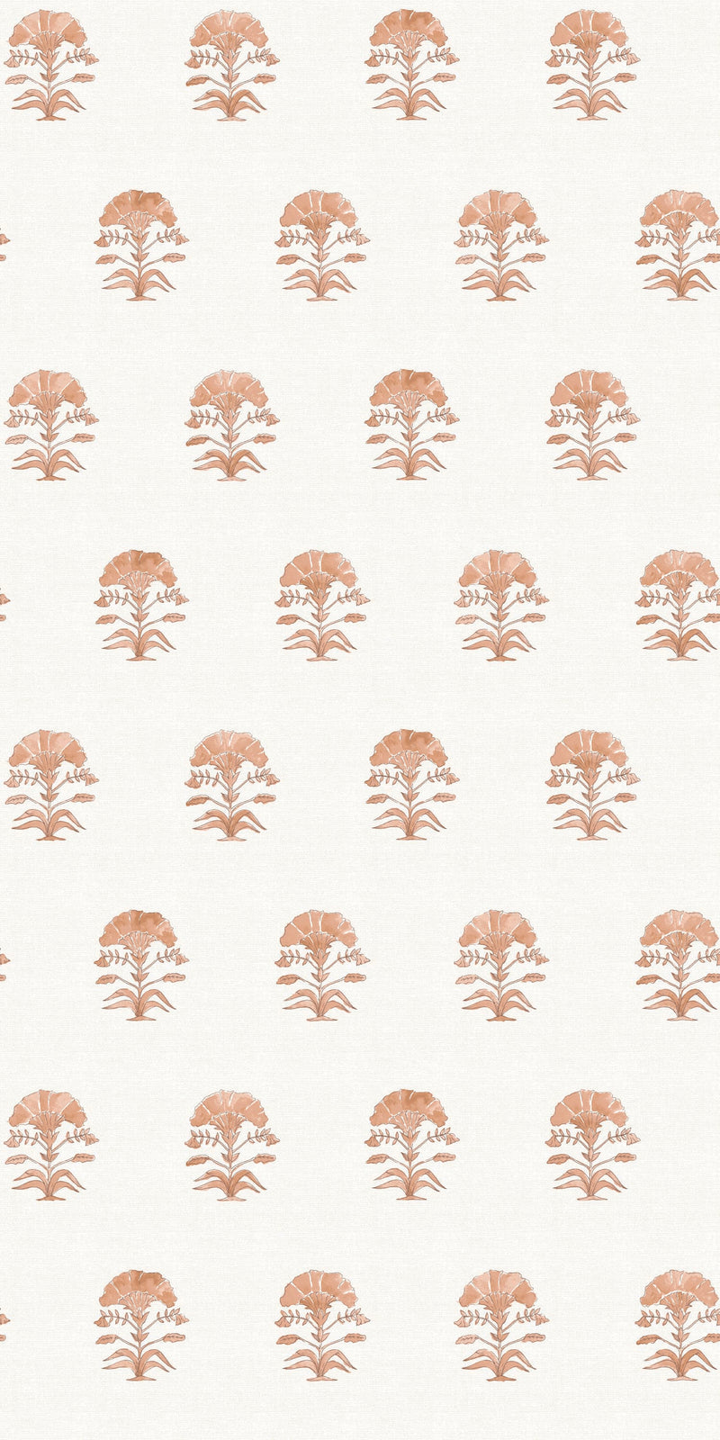 Nargis Block Print in Terracotta color