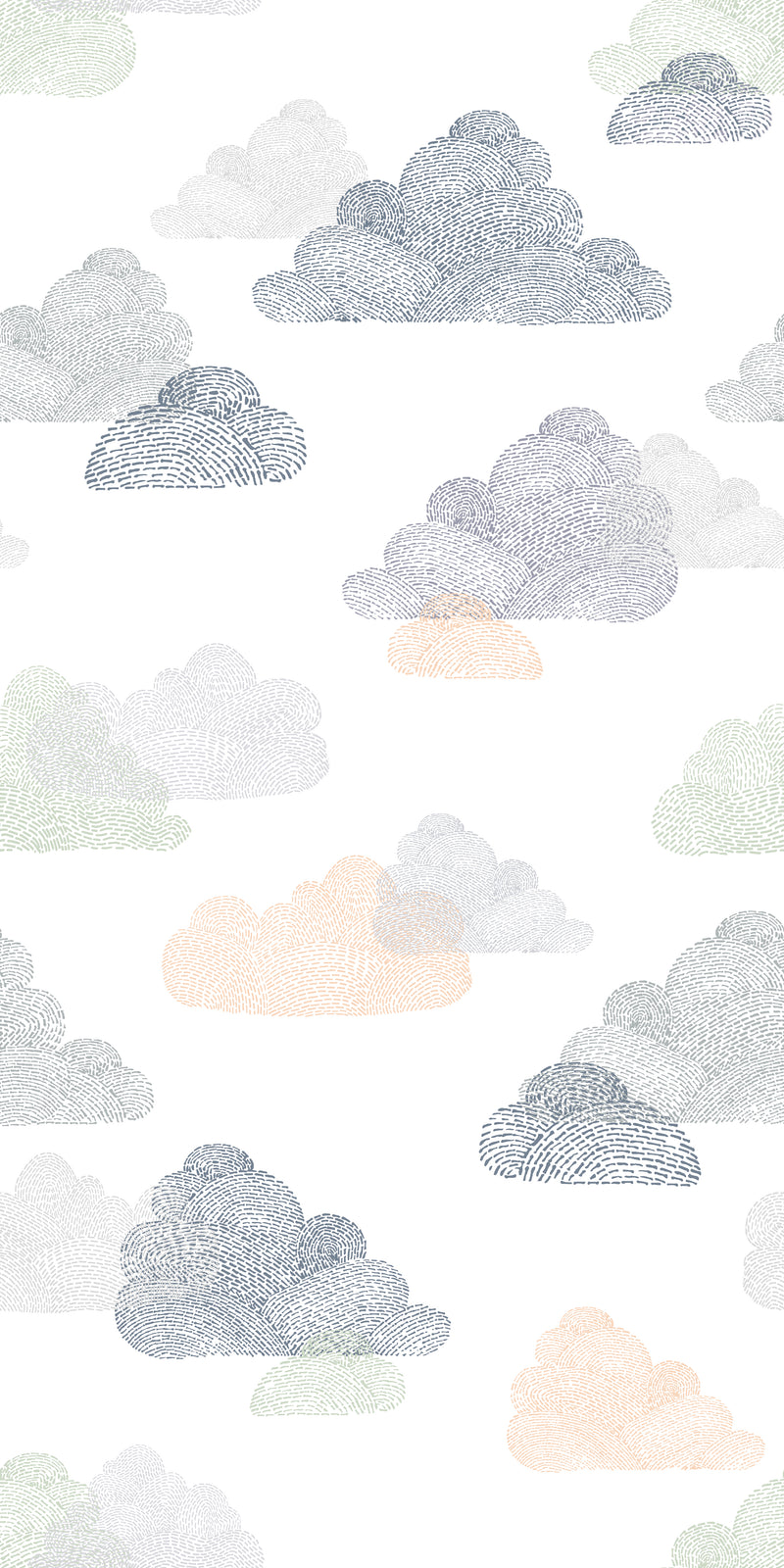 Overcast Stitch in White/Grey Blue color