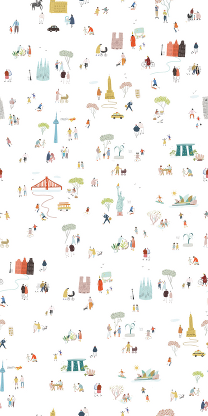 Image of Explore the World in Multi wallpaper