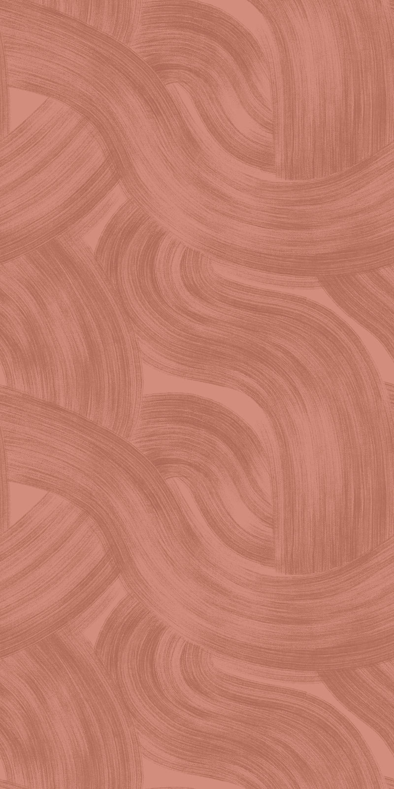 Painted Wave in Terracotta color