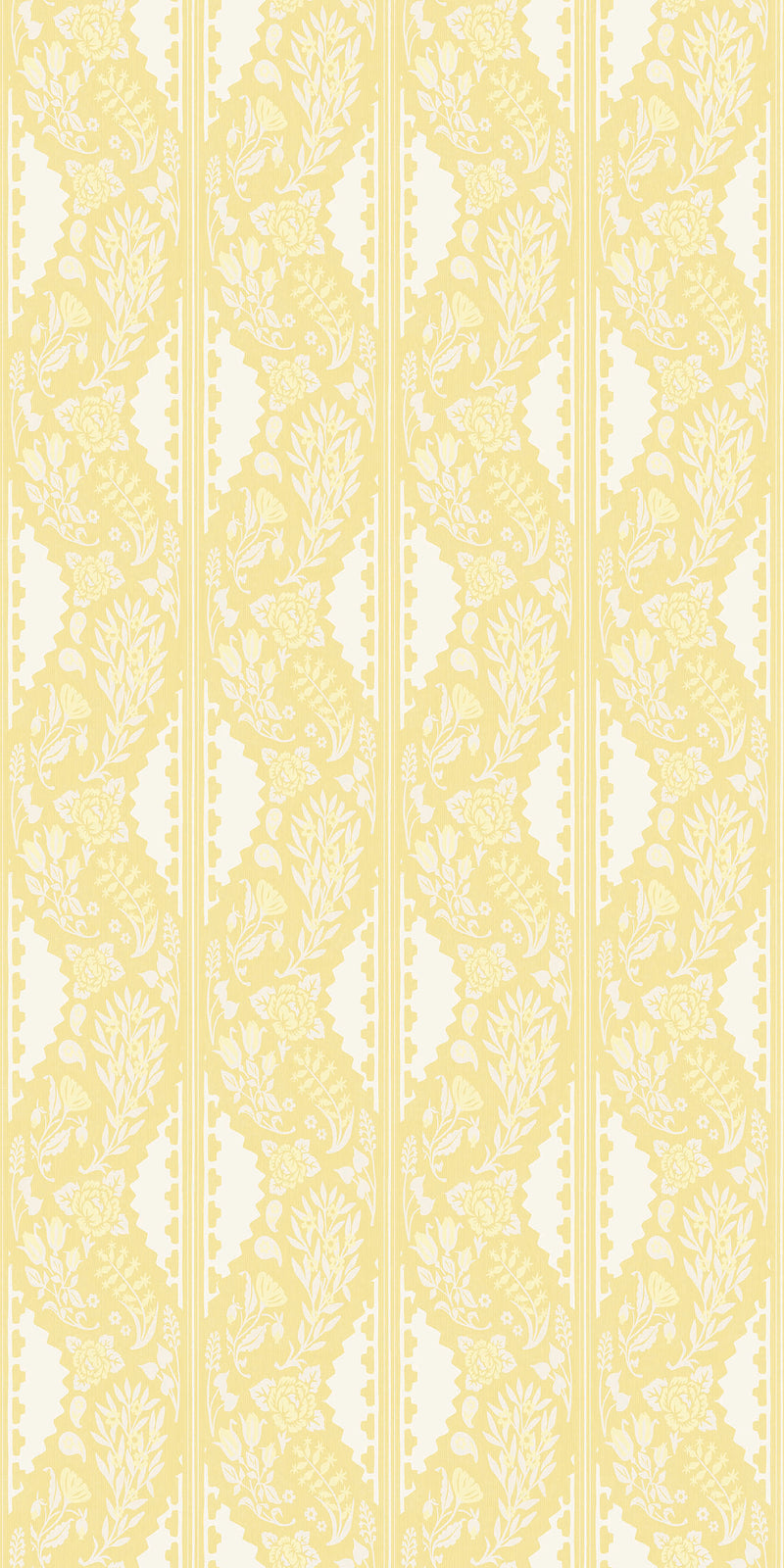 Paisley Block Stripe in Buttercream color