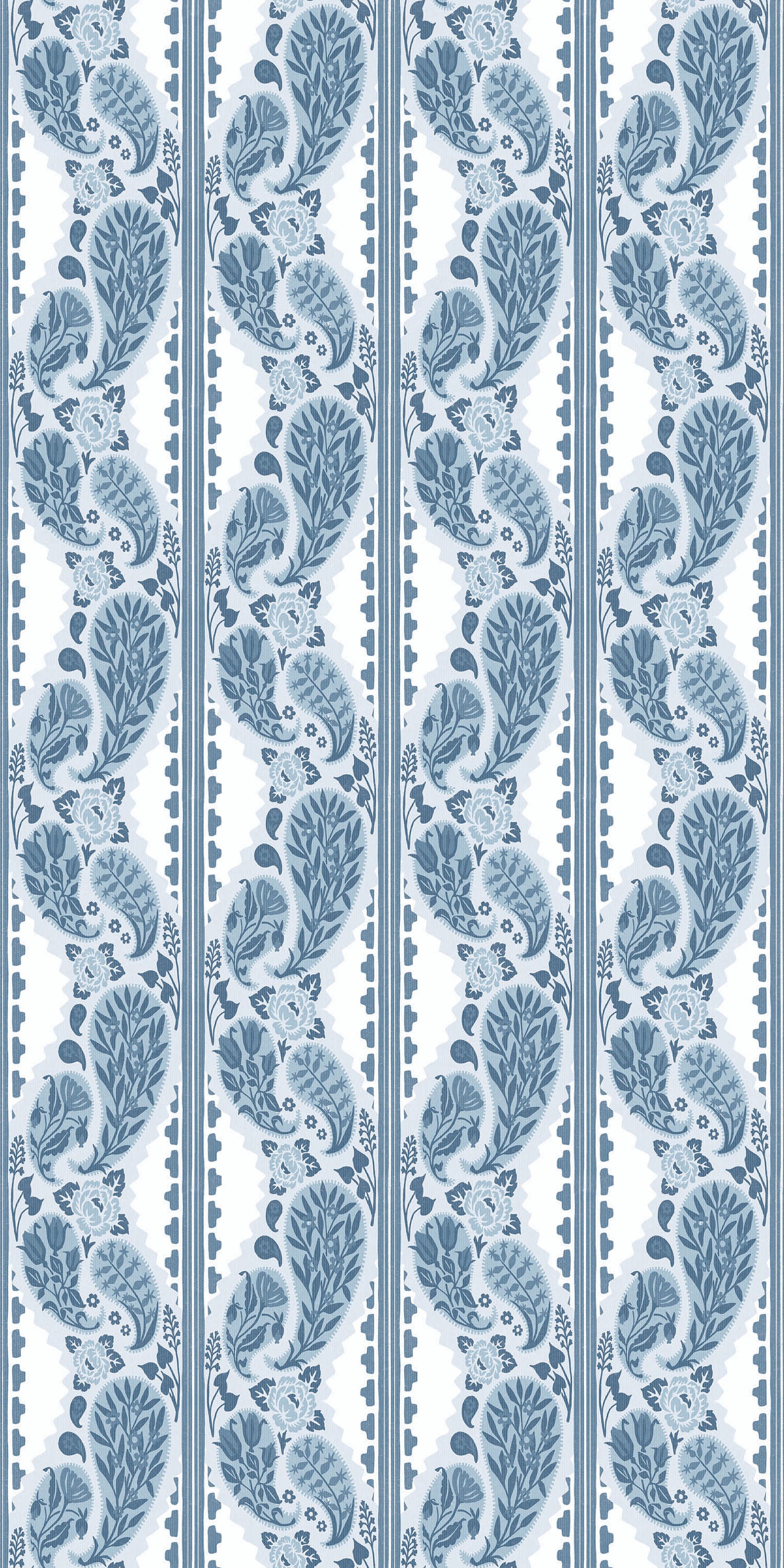 Paisley Block Stripe