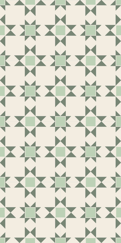 Patchwork Tile Decal Tile/Flooring in Forest