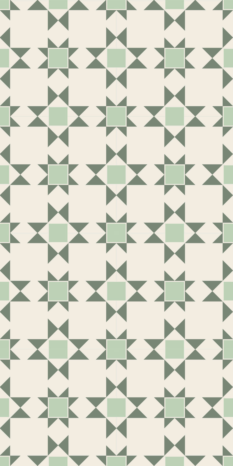 Patchwork Tile Decal in Forest color