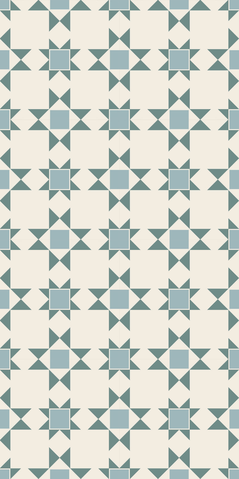 Patchwork Tile Decal in Lake Blue color