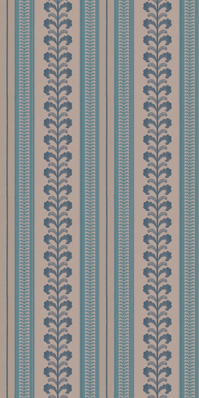 Image of Pickart Stripe in Lagoon Wallpaper