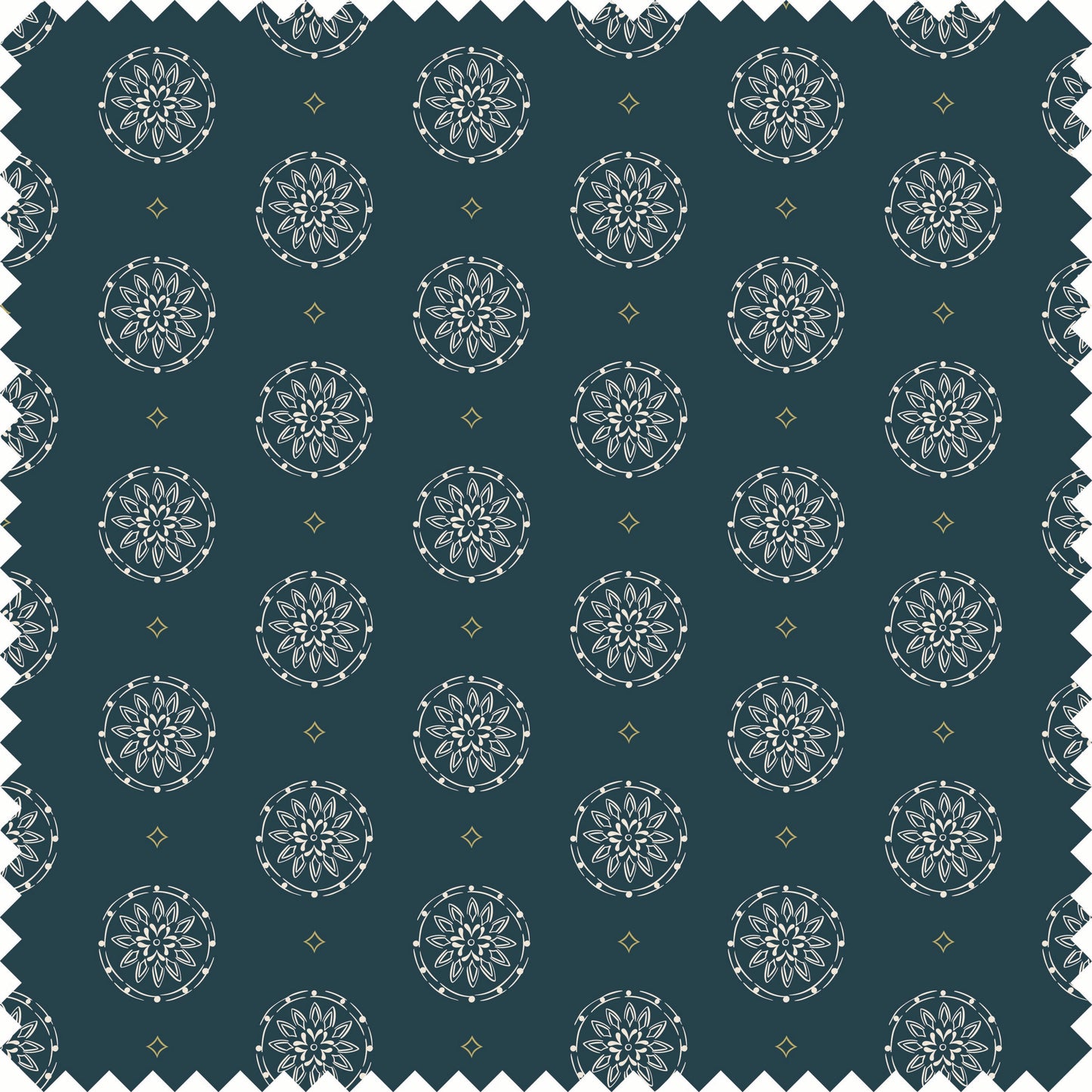 Pinwheel Fabric Fabric in Navy