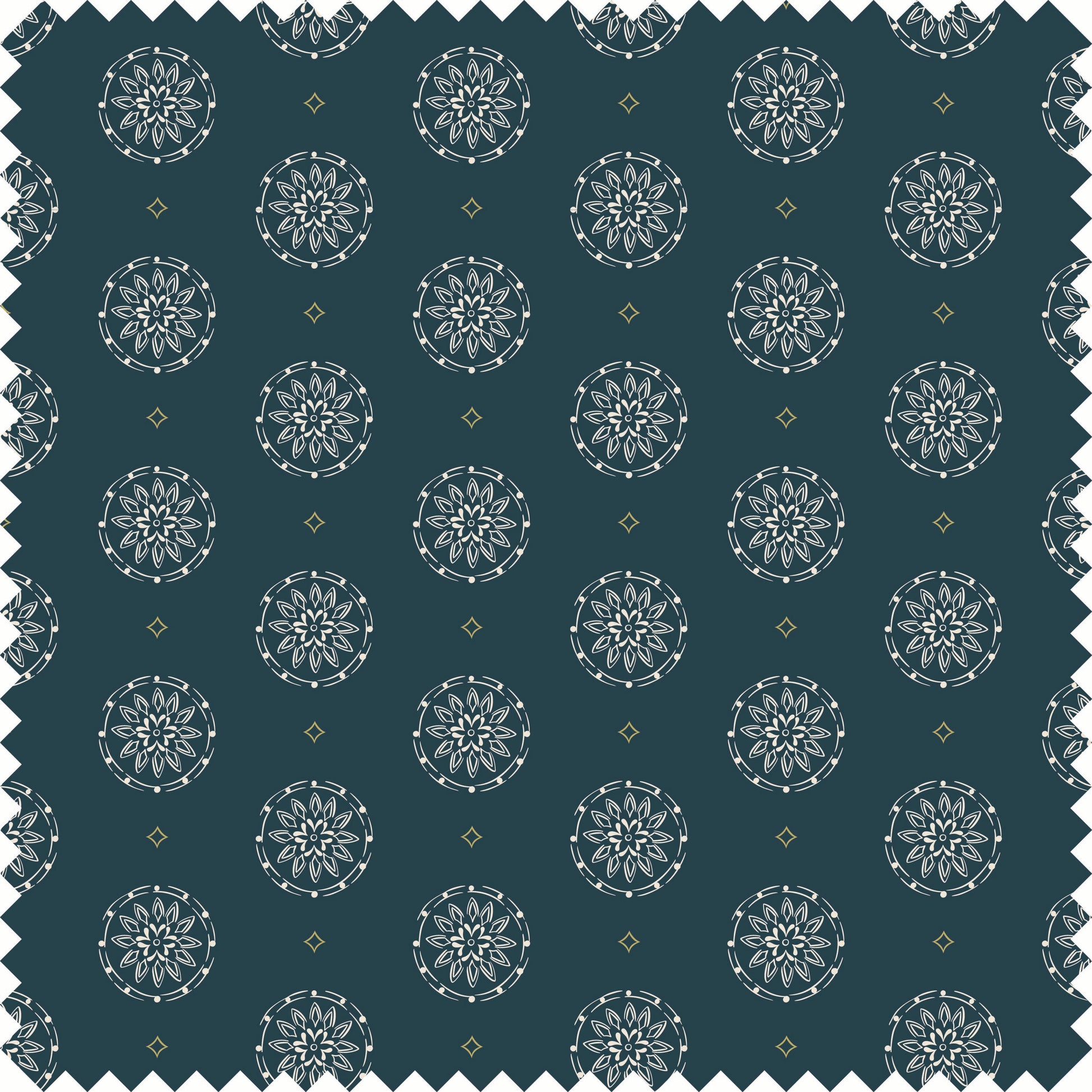 Pinwheel Fabric Fabric in Navy