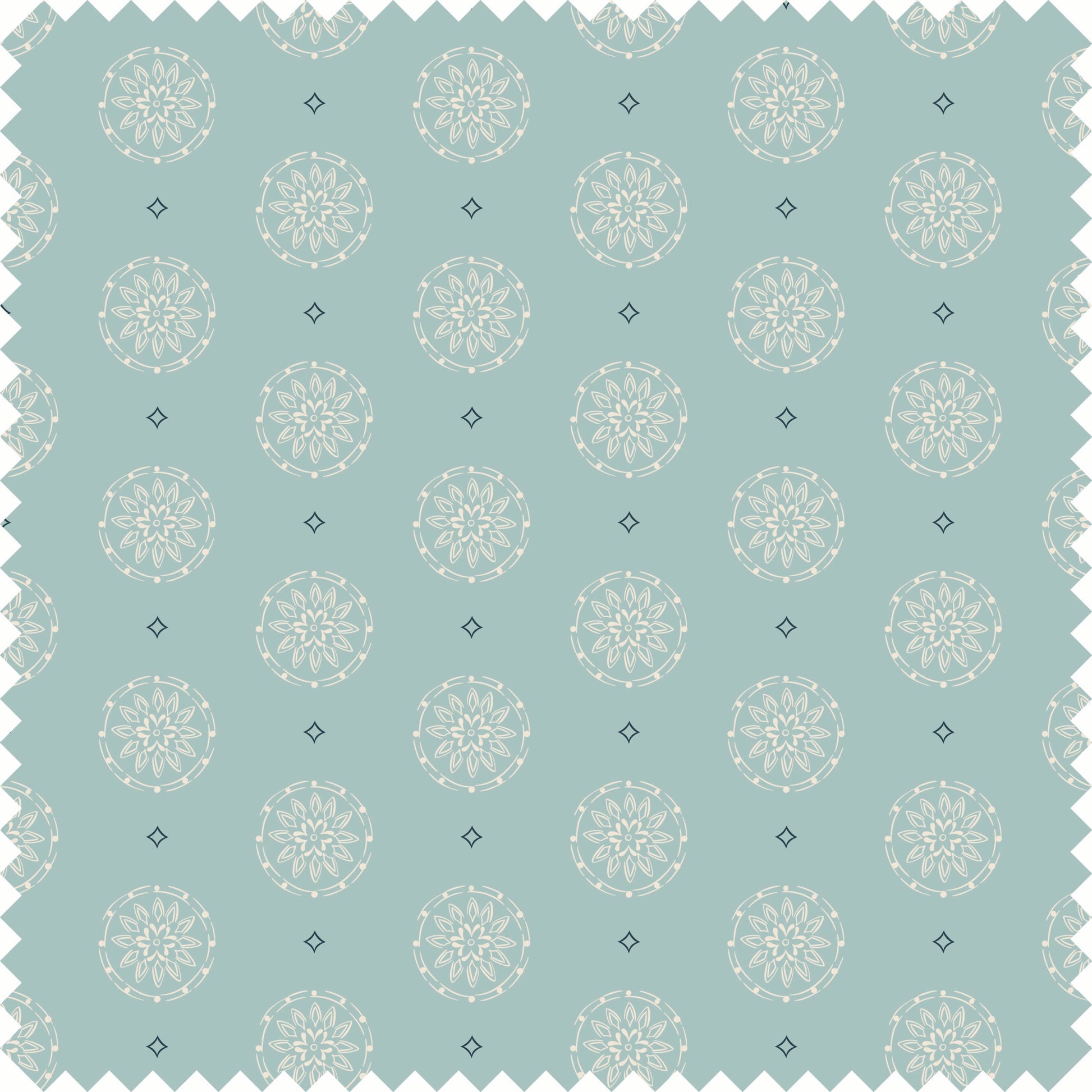 Pinwheel Fabric Fabric in Sky Blue