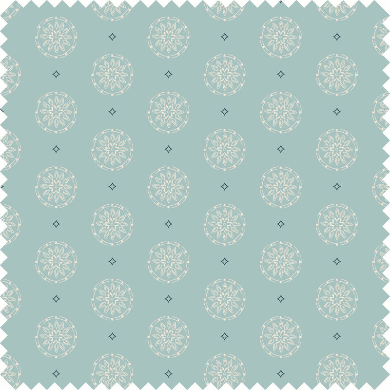 Pinwheel Fabric in Sky Blue color